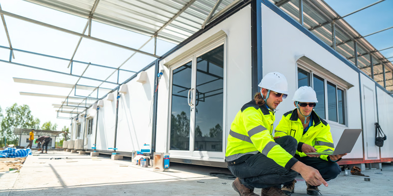 دعم المشروع: معسكرات مواقع البناء والتخزين